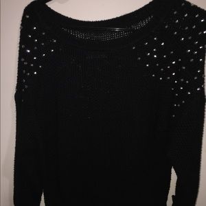 Black Studded Sweater
